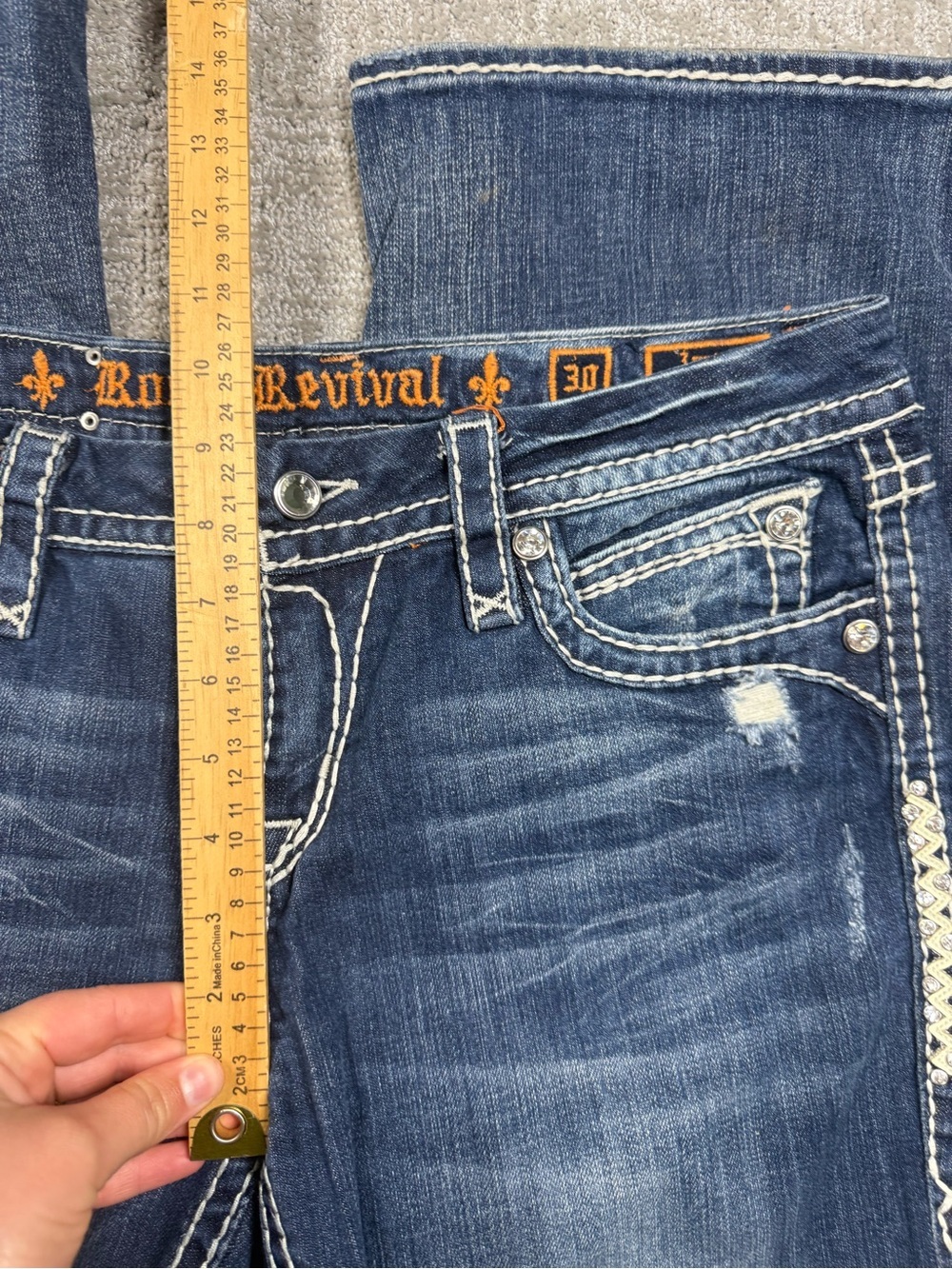 Rock Revival Irene Easy Boot Jean Women Size 30 - Picture 6 of 9